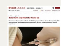 Bild zum Artikel: Nach Masern-Epidemie: Italien führt Impfpflicht für Kinder ein