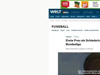 Bild zum Artikel: Fußball: Erste Frau als Schiedsrichterin in Bundesliga