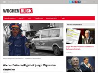 Bild zum Artikel: Wiener Polizei will gezielt junge Migranten einstellen