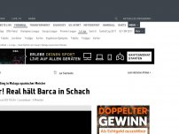 Bild zum Artikel: Spanischer Meister! Real hält Barca auf Distanz