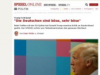 Bild zum Artikel: Trump in Brüssel: 'Die Deutschen sind böse, sehr böse'