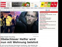 Bild zum Artikel: Obdachloser Helfer wird nun mit Wohnung belohnt!