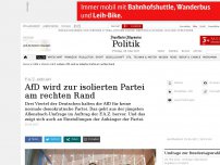 Bild zum Artikel: F.A.Z. exklusiv: AfD wird zur isolierten Partei am rechten Rand