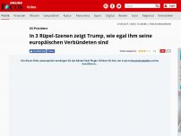 Bild zum Artikel: US-Präsident - In 3 Rüpel-Szenen zeigt Trump, wie egal ihm seine europäischen Verbündeten sind