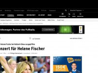 Bild zum Artikel: Gellendes Pfeifkonzert für Helene Fischer