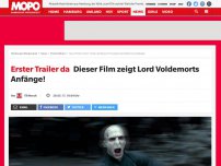Bild zum Artikel: Erster Trailer da: Dieser Film zeigt Lord Voldemorts Anfänge!