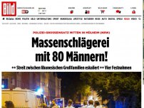 Bild zum Artikel: Großeinsatz der Polizei - 80 Männer prügeln sich in Mülheim