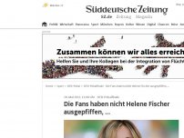 Bild zum Artikel: Die Fans haben nicht Helene Fischer ausgepfiffen, ...