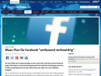 Bild zum Artikel: Facebook wehrt sich gegen Maas' Plan