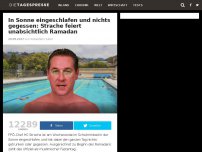 Bild zum Artikel: In Sonne eingeschlafen und nichts gegessen: Strache feiert unabsichtlich Ramadan