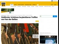 Bild zum Artikel: “Beleidigende Hymne”: Südtiroler Schützen boykottieren VdB-Treffen