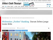 Bild zum Artikel: Weltweites Ranking unter jungen Leuten: Köln ist beliebter als Paris und London