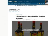 Bild zum Artikel: Nestlé: Und plötzlich soll Maggi eine neue Rezeptur bekommen