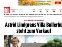 Bild zum Artikel: Startangebot: 87 000 Euro - Astrid Lindgrens Villa Bullerbü steht zum Verkauf