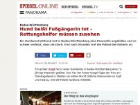 Bild zum Artikel: Baden-Württemberg: Hund beißt Fußgängerin tot - Rettungshelfer müssen zusehen