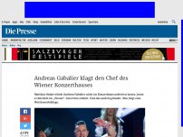 Bild zum Artikel: Andreas Gabalier klagt den Chef des Wiener Konzerthauses