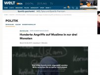 Bild zum Artikel: Erste Auswertungen zeigen: Hunderte Angriffe auf Muslime in nur drei Monaten