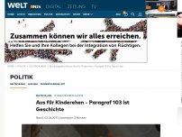 Bild zum Artikel: Bundestagsbeschlüsse: Aus für Kinderehen - Paragraf 103 ist Geschichte