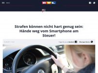 Bild zum Artikel: Strafen können nicht hart genug sein: Hände weg vom Smartphone am Steuer!