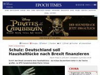 Bild zum Artikel: Schulz: Deutschland soll Haushaltlücke nach Brexit finanzieren