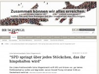 Bild zum Artikel: 'Die SPD springt über jedes Stöckchen, das ihr hingehalten wird'