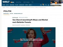 Bild zum Artikel: Anschlag in London: Von Storch beschimpft Maas und Merkel nach Beileids-Tweets