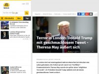 Bild zum Artikel: Terror in London: Donald Trump mit geschmacklosem Tweet - Theresa May äußert sich