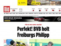 Bild zum Artikel: Für 20 Mio Euro Ablöse - Perfekt! BVB holt Freiburgs Philipp