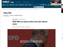 Bild zum Artikel: Sonntagsfrage: SPD fällt so weit zurück wie seit Jahren nicht