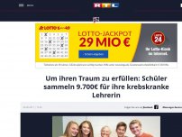Bild zum Artikel: Schüler sammeln 9.700€ für ihre krebskranke Lehrerin