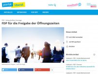 Bild zum Artikel: FDP für die Freigabe der Öffnungszeiten
