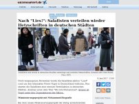Bild zum Artikel: Nach 'Lies!': Salafisten verteilen wieder Hetzschriften in deutschen Städten