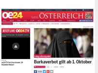 Bild zum Artikel: Burkaverbot gilt ab 1. Oktober