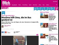 Bild zum Artikel: «Das ist der wahre Islam»: Muslima hilft Oma, die im Bus gestürzt ist