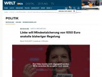 Bild zum Artikel: Hartz-IV-Abschaffung: Linke will Mindestsicherung von 1050 Euro anstelle bisheriger Regelung