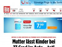 Bild zum Artikel: Stundenlange Qual! - Mutter lässt Kinder bei 33 Grad im Auto – tot!