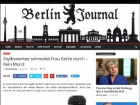 Bild zum Artikel: Asylbewerber schneidet Frau Kehle durch – Kein Mord!