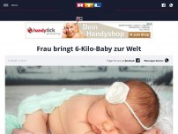 Bild zum Artikel: Frau bringt 6-Kilo-Baby zur Welt