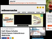 Bild zum Artikel: Fail! Diese Schuhe hinterlassen Hakenkreuz-Abdrücke | Männersache