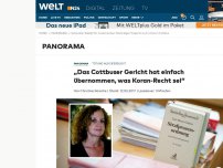 Bild zum Artikel: Tötung aus Eifersucht: 'Das Cottbuser Gericht hat einfach übernommen, was Koran-Recht sei'