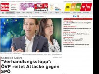 Bild zum Artikel: 'Verhandlungsstopp': ÖVP reitet Attacke gegen SPÖ
