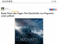 Bild zum Artikel: Beste News des Tages: Die Geschichte von Hogwarts wird verfilmt!