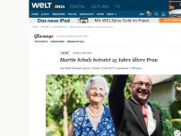 Bild zum Artikel: Vorbild Macron: Martin Schulz heiratet 25 Jahre ältere Frau