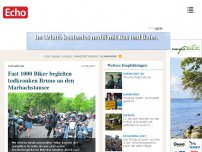 Bild zum Artikel: 1000 Biker begleiten todkranken Bruno an den Marbachstausee