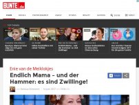 Bild zum Artikel: Enie van de Meiklokjes: Endlich Mama – und der Hammer: es sind Zwillinge!