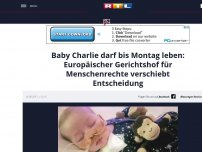 Bild zum Artikel: Baby Charlie darf bis Montag leben: Europäischer Gerichtshof für Menschenrechte verschiebt Entscheidung