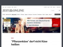 Bild zum Artikel: EuGH: 'Pflanzenkäse' darf nicht Käse heißen