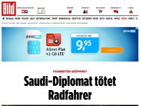 Bild zum Artikel: *** BILDplus Inhalt *** Fahrertür geöffnet - Saudi-Diplomat tötet Radfahrer