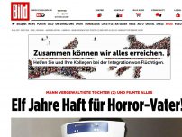 Bild zum Artikel: Zweijährige Tochter missbraucht - 11 Jahre Haft für Horror-Vater! 