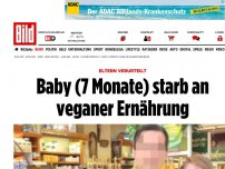 Bild zum Artikel: Eltern verurteilt - Baby stirbt an veganer Ernährung